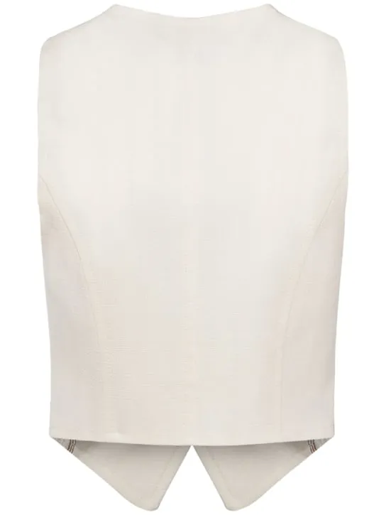 Etro   Wool &amp; viscose twill vest 