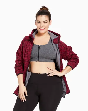 Everest Luxe Fleece Lined Hoodie | Magenta