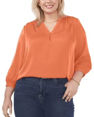 Everley V-Neck Blouse | SUNSET CORL