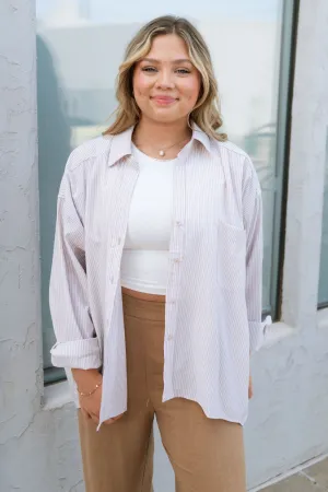 Everyday Neutral Button Down Shirt