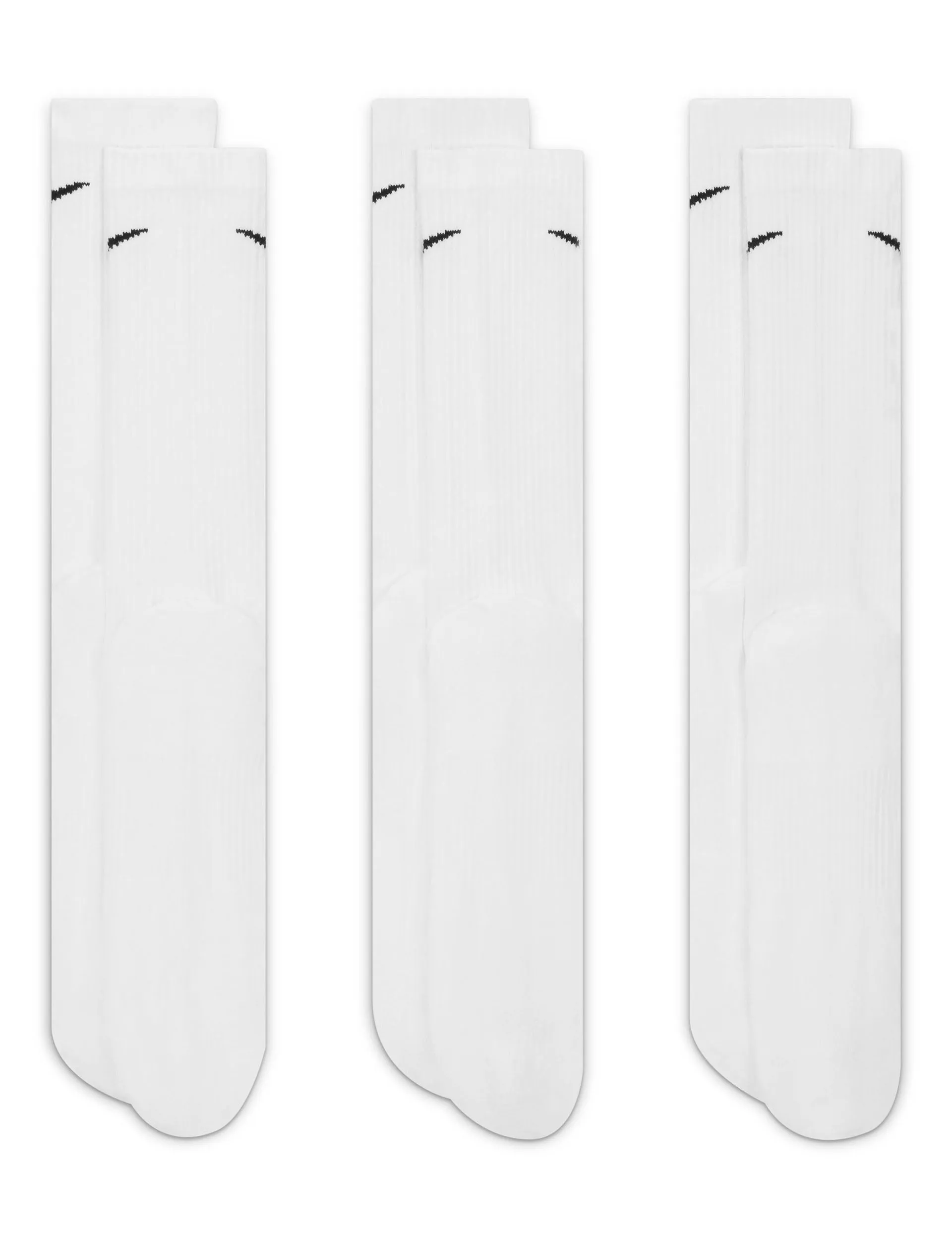 Everyday Plus Cushioned Socks (3 Pairs) - White