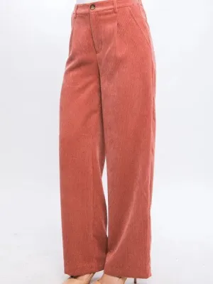 Everyday Style Corduroy Trouser Pants