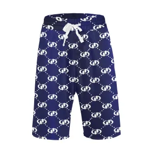 EXCELLENCE BLWHT Men's All Over Print Casual Shorts