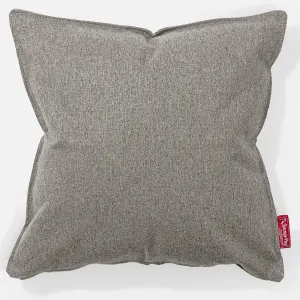 Extra Large Throw Pillow Cover 70 x 70cm - Interalli Wool Silver
