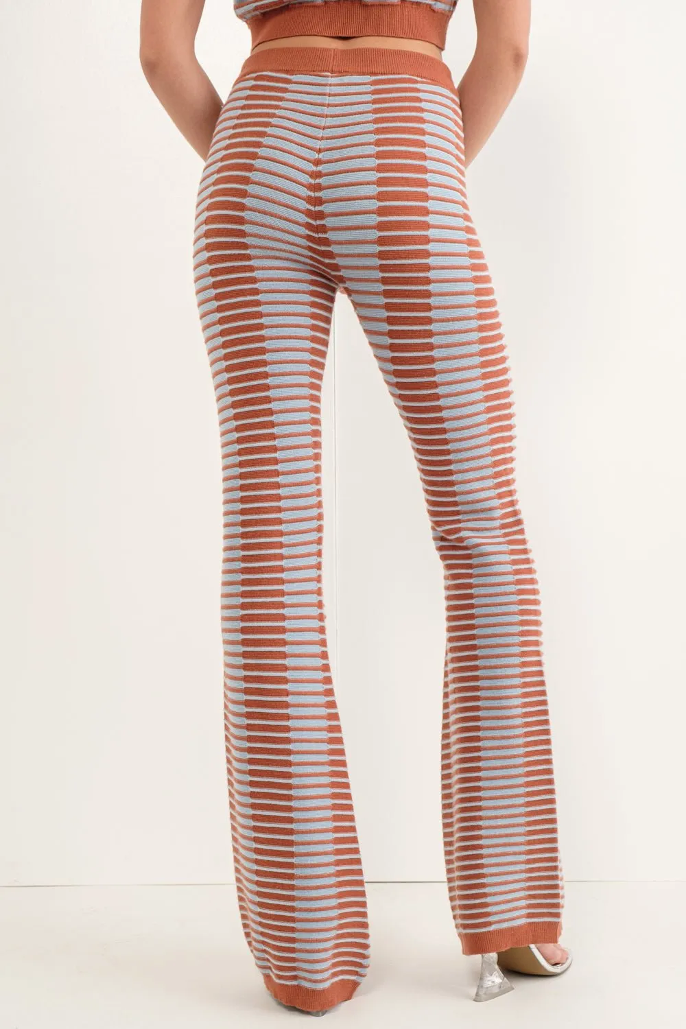 Ezra Texture Knit Flare Pant