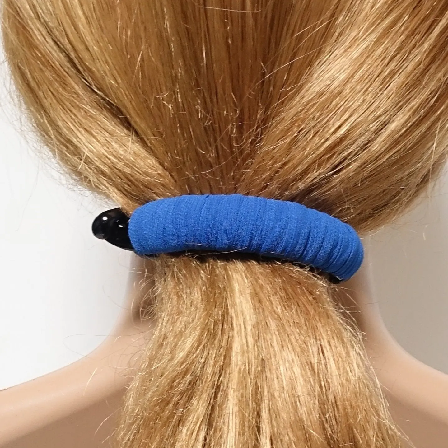 fabric wrapped half moon hair claw basic woman hair accessory
