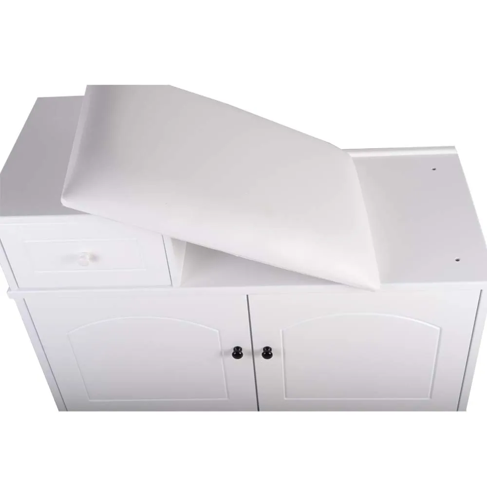 Facilehome Shoe Bench Cabinet with Cushion