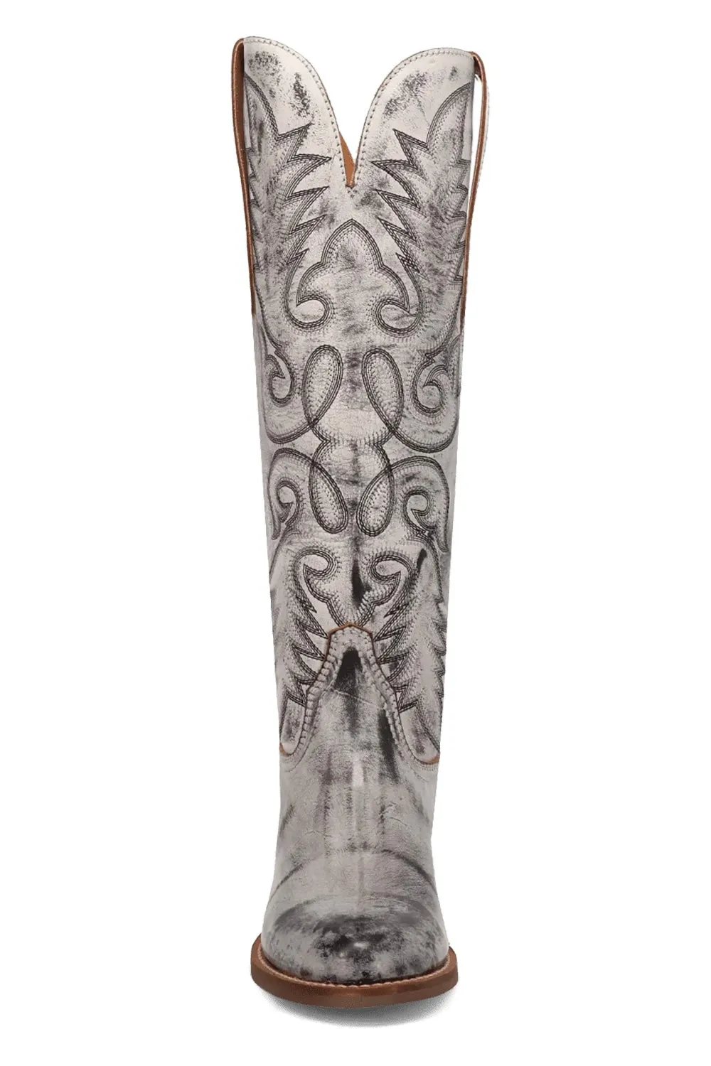 Faded Love Leather Boot in Black