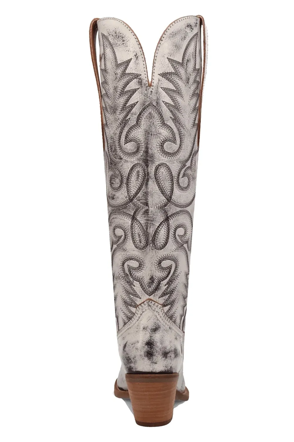Faded Love Leather Boot in Black