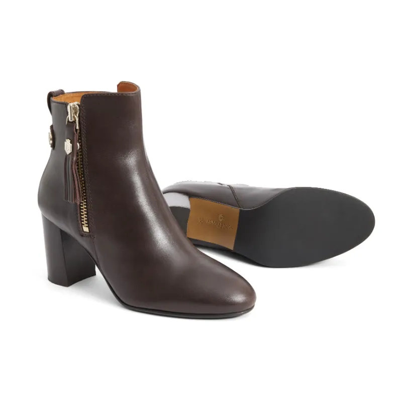 Fairfax & Favor Oakham Ladies Leather Ankle Boot - Mahogany