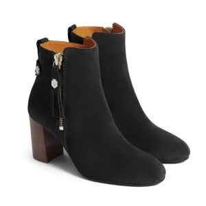 Fairfax & Favor Oakham Ladies Suede Ankle Boot - Black