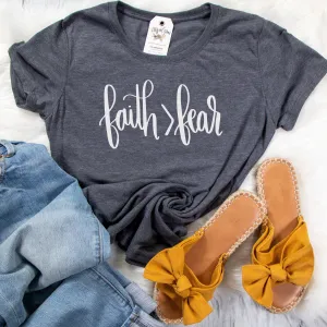 Faith > Fear Ladies Short Sleeve Shirt