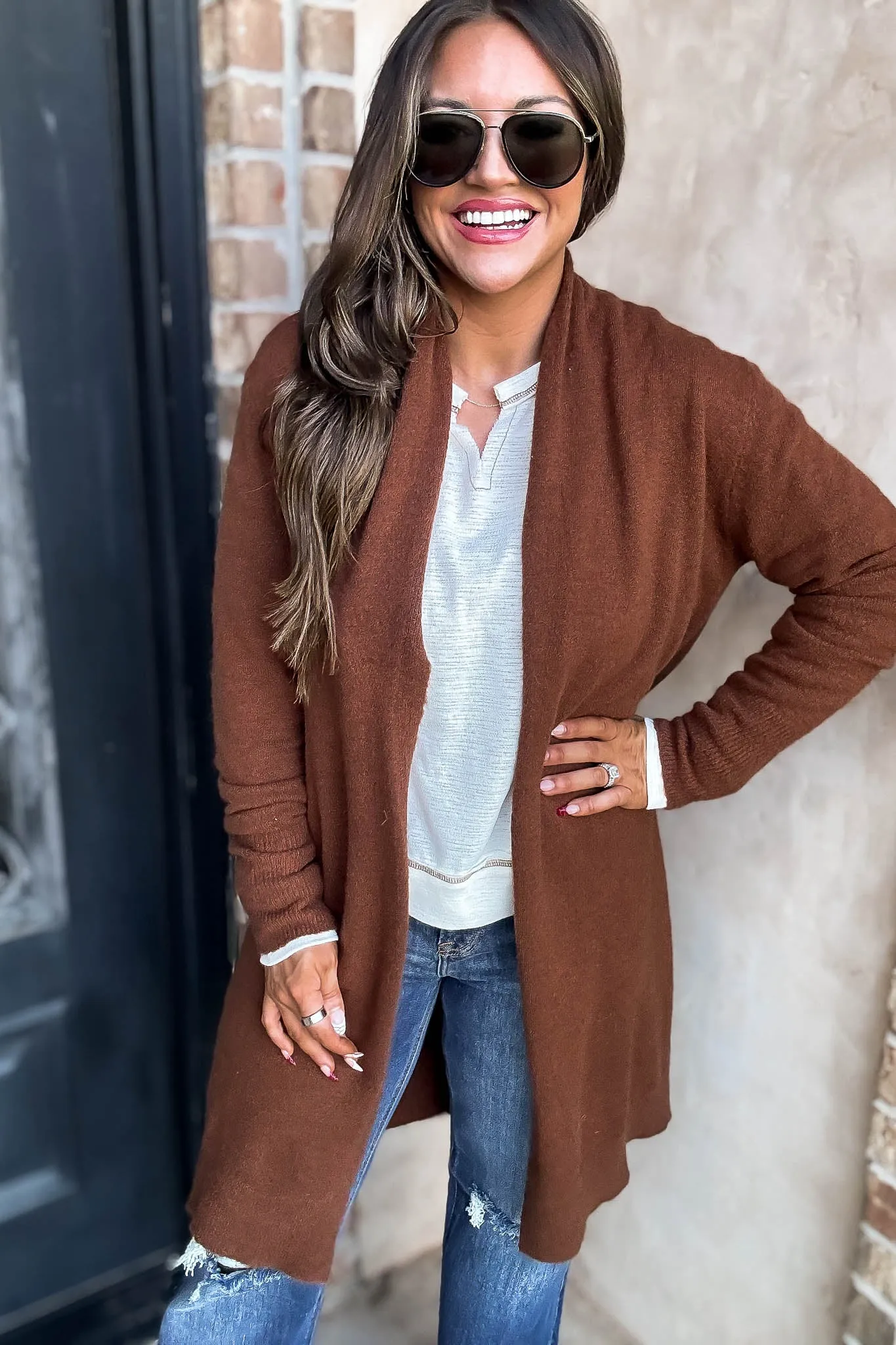 Fall Sweet Fall Brown Cardigan