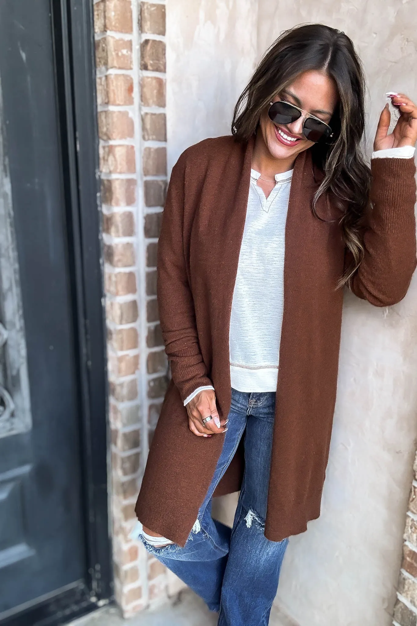 Fall Sweet Fall Brown Cardigan