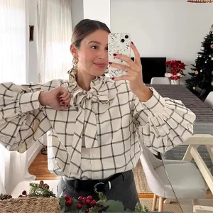 Fallon - Elegant cotton plaid shirt