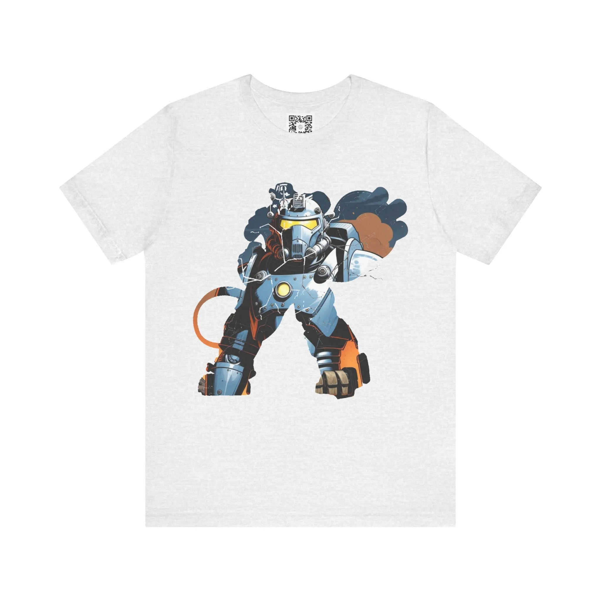 Fallout Mech Power Armour T-Shirt, Video Game Fan Apparel, Gamer Gift, Retro Gaming Clothing, Tee Shirt
