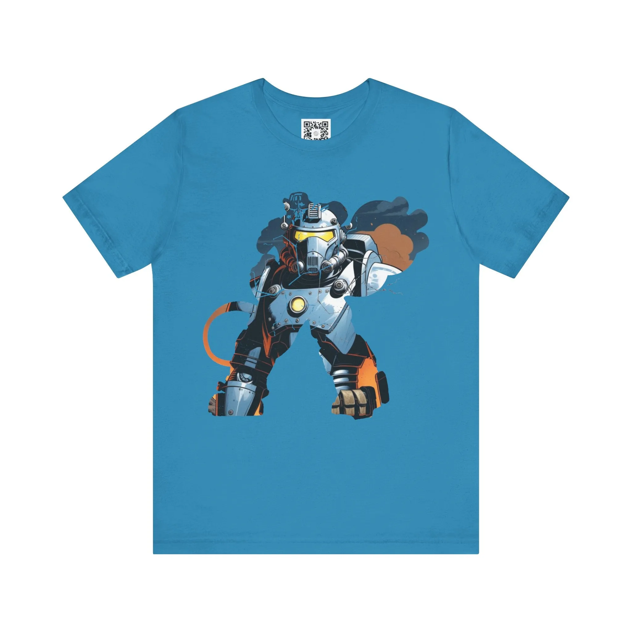 Fallout Mech Power Armour T-Shirt, Video Game Fan Apparel, Gamer Gift, Retro Gaming Clothing, Tee Shirt