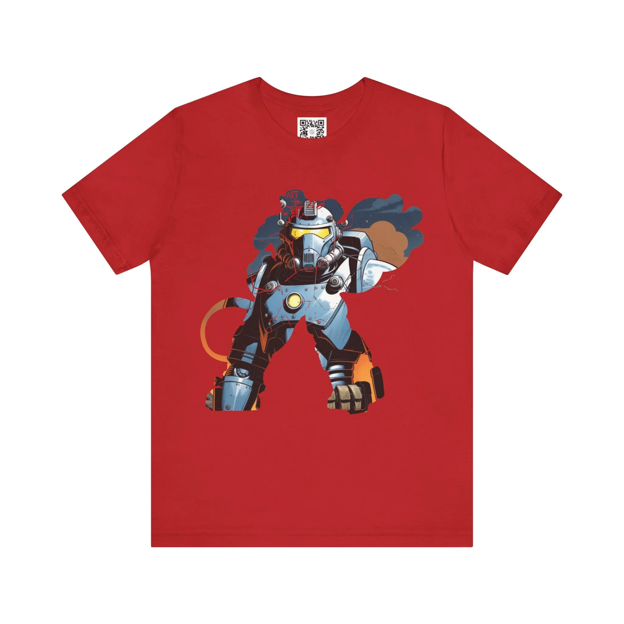 Fallout Mech Power Armour T-Shirt, Video Game Fan Apparel, Gamer Gift, Retro Gaming Clothing, Tee Shirt