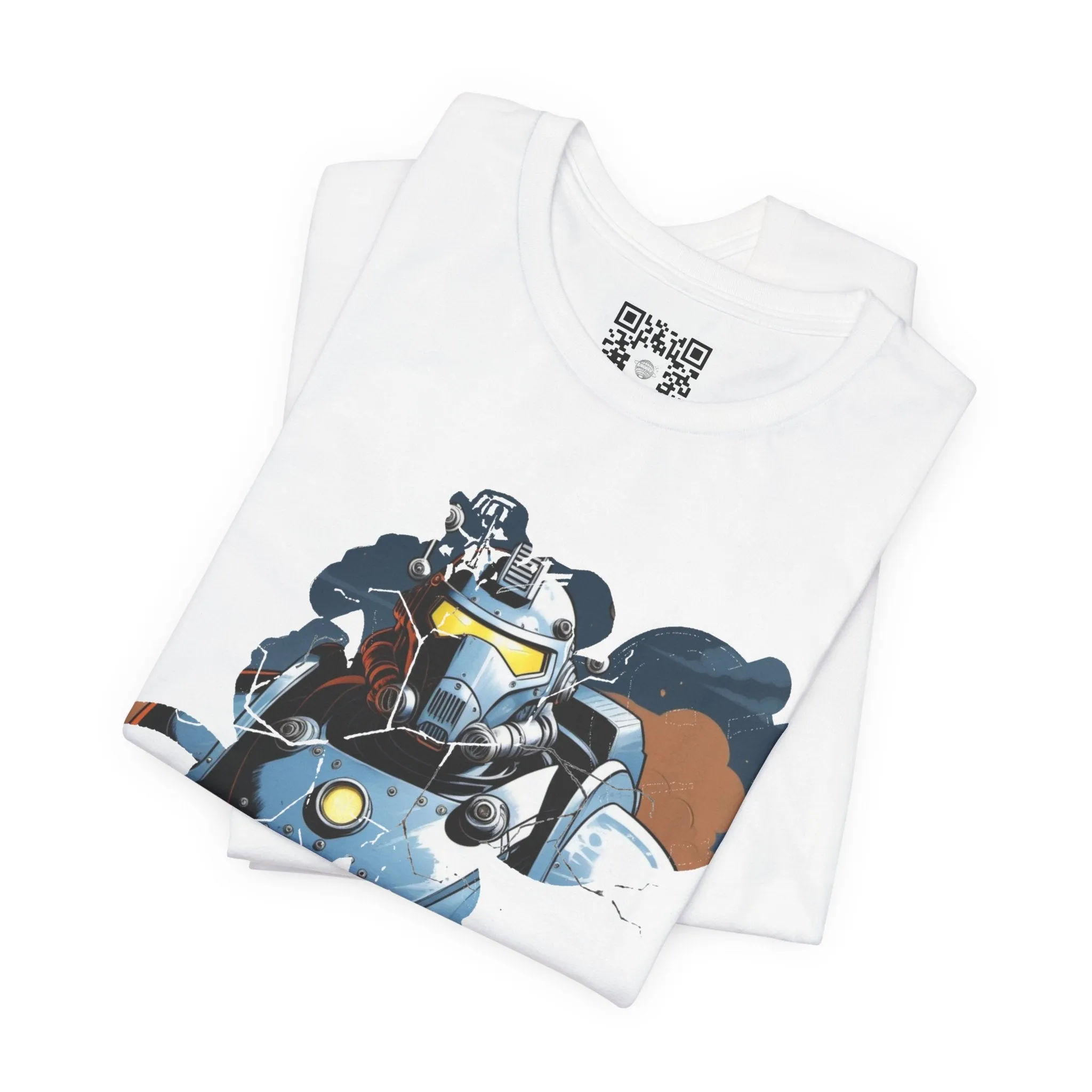 Fallout Mech Power Armour T-Shirt, Video Game Fan Apparel, Gamer Gift, Retro Gaming Clothing, Tee Shirt