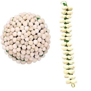 Fancy Flower Hair Bun, Juda/Gajra Combo, Hair Accessories For Girls, Women Pack-02,(White)