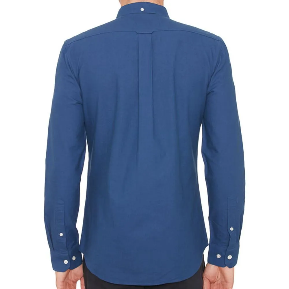 Farah Men's Brewer Slim Fit Oxford Shirt - Regatta Blue