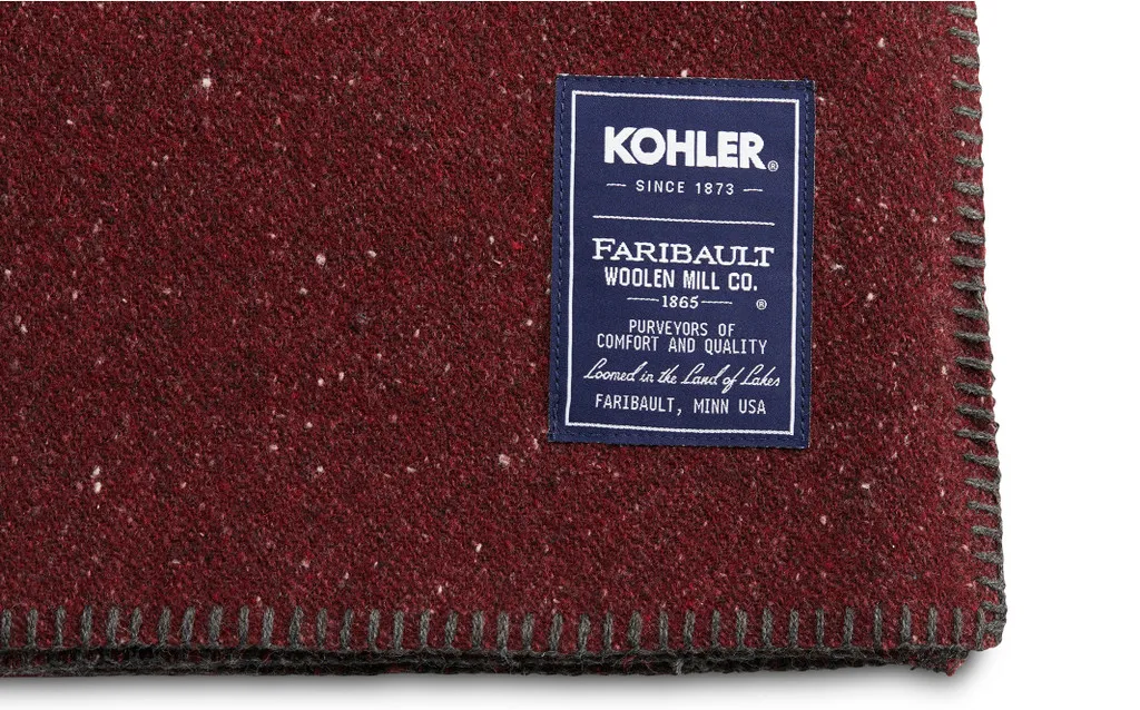 FARIBAULT WOOLEN MILL CO.® UTILITY WOOL BLANKET. 2 COLOR OPTIONS.