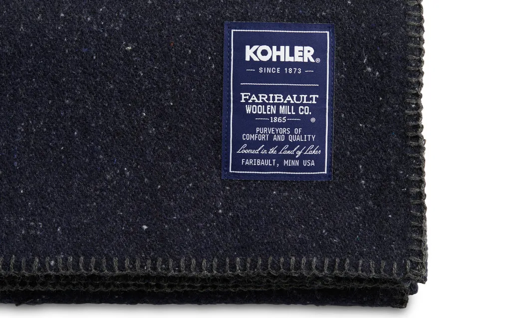 FARIBAULT WOOLEN MILL CO.® UTILITY WOOL BLANKET. 2 COLOR OPTIONS.