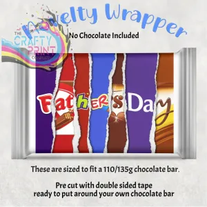 Father's Day Chocolate Bar Wrapper