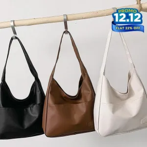 Faux Leather Tote Bag