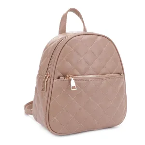 FC20155 Front Zip Quilted Mini Backpack