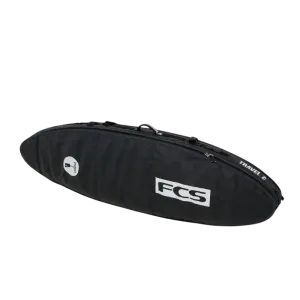 FCS Travel 2 All Purpose Surfboard Cover 6'3/6'7 Black Grey
