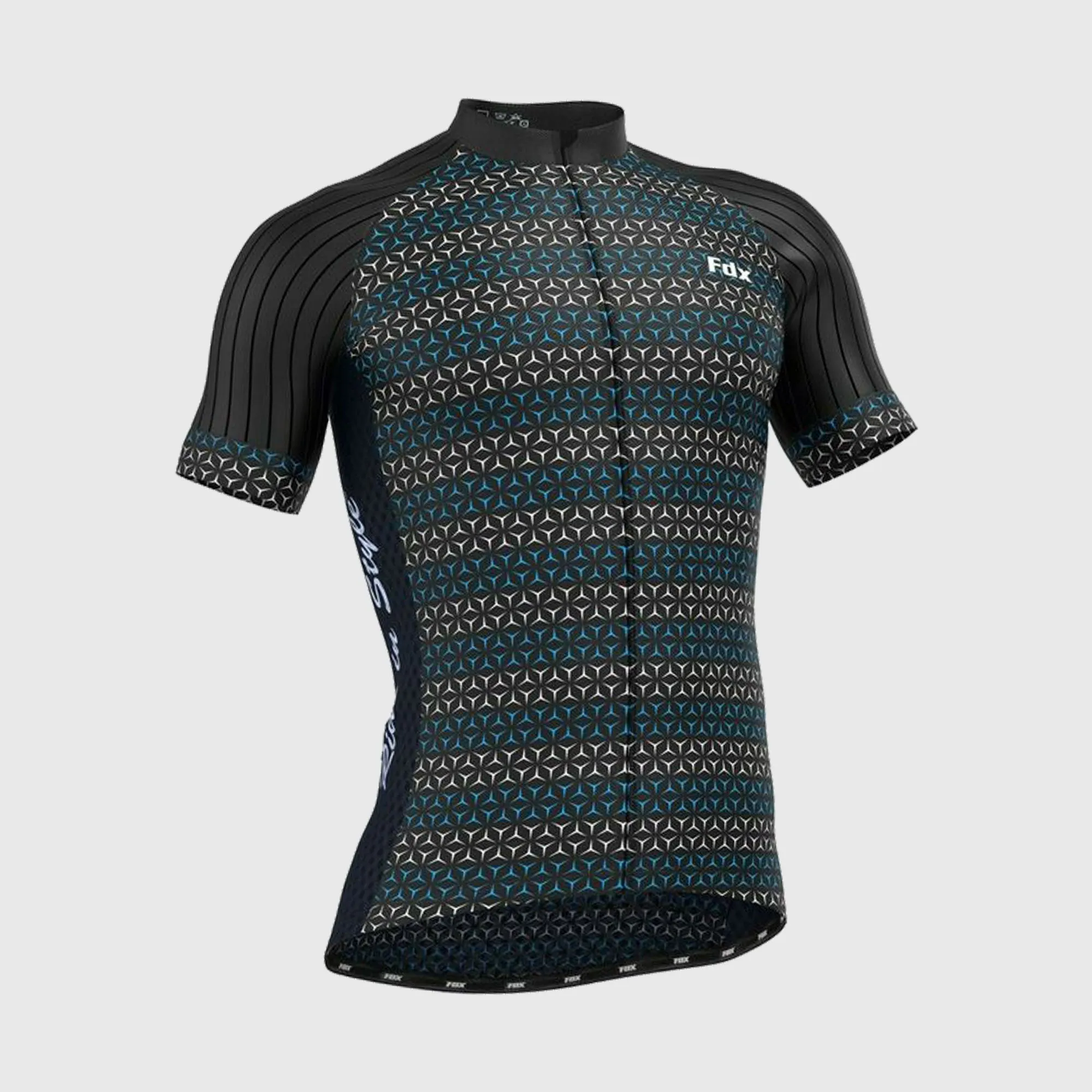 Fdx Vega Black Men's & Boy's Short Sleeve Summer Cycling Jersey
