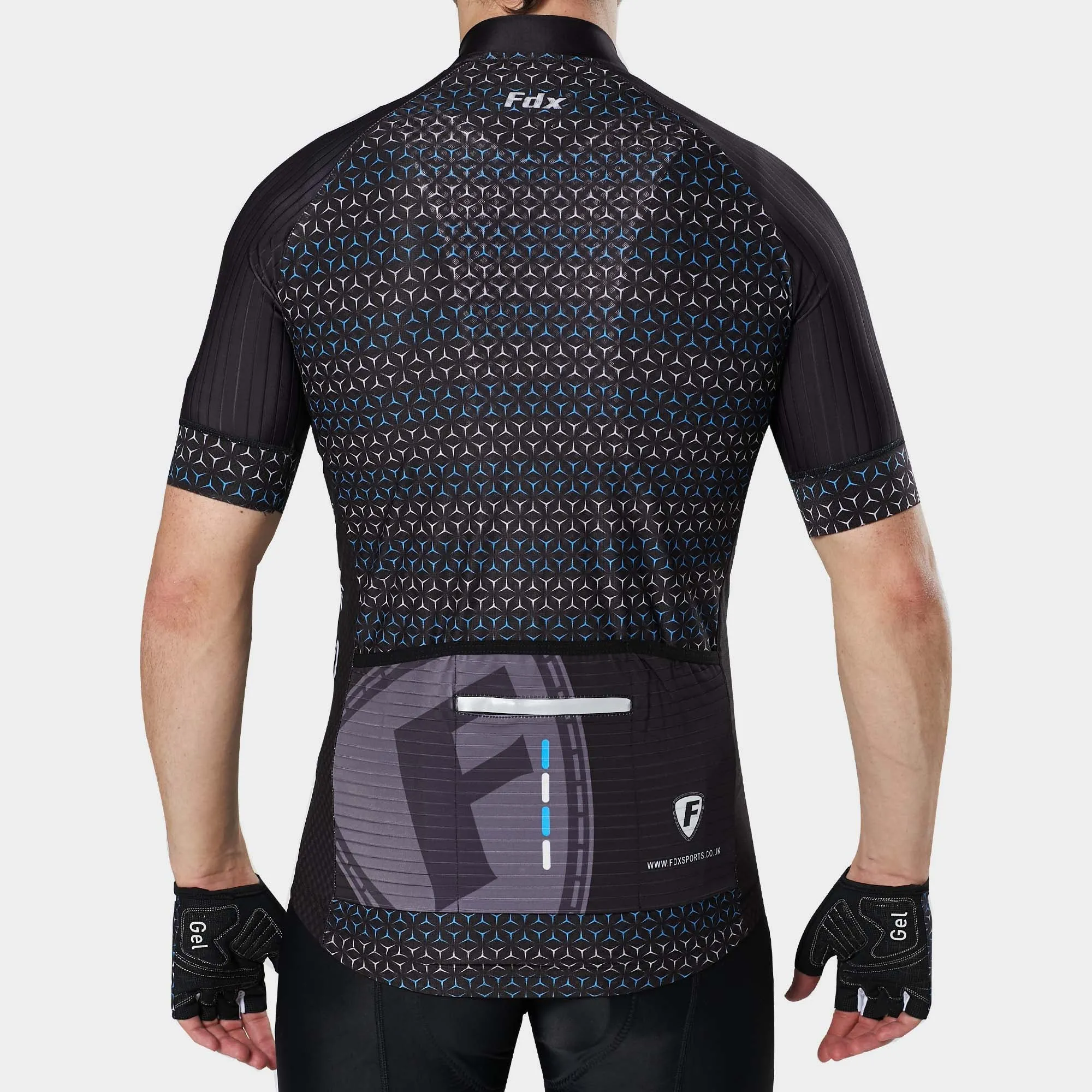 Fdx Vega Black Men's & Boy's Short Sleeve Summer Cycling Jersey