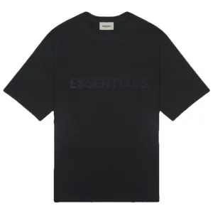 FEAR OF GOD ESSENTIALS 3D Silicon Applique Boxy T-Shirt Limo/Black