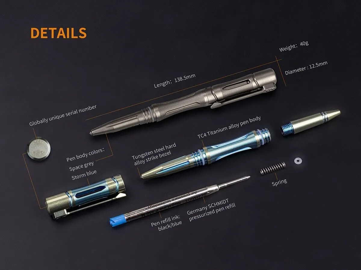 Fenix T5Ti Tactical Pen & F15 Flashlight Set - DISCONTINUED