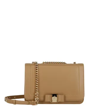 Ferragamo Vara Bow Smooth Leather Shoulder Bag