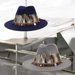 Festival Feather Fedora Hat