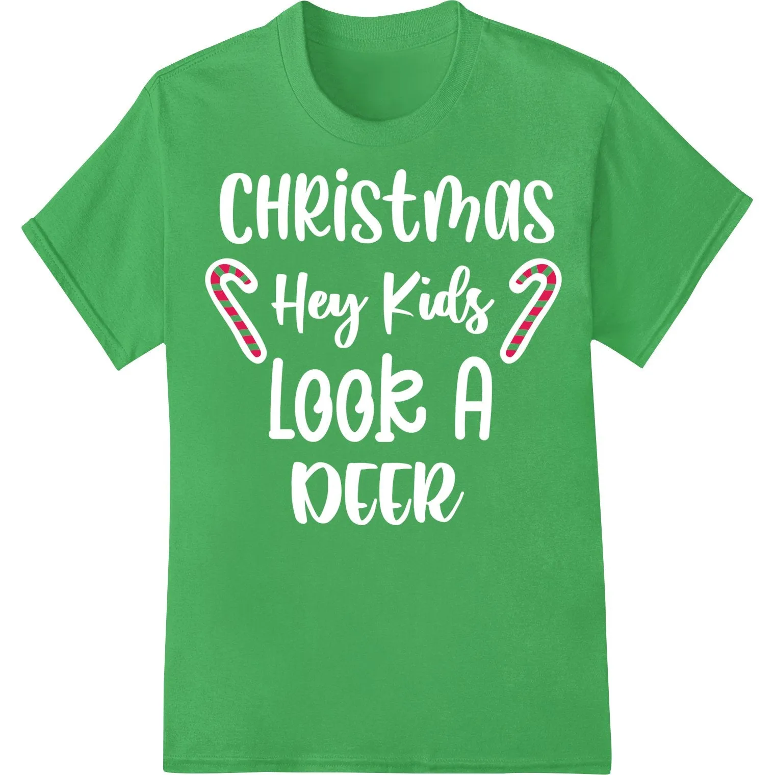 Festive Candy Cane Border - Christmas DTF Heat Transfer