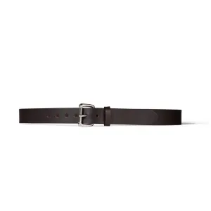 Filson 1-1/4" Leather Belt Brown/Stainless Steel