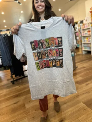 FINAL SALE ~ Fall License Plates Graphic Tee