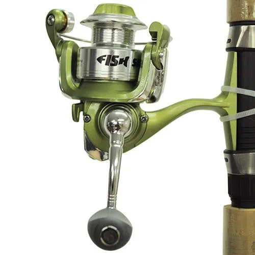 Fish Skins Spinning Combo, 5'6" Length, 2pc, 5.2:1 Gear Ratio, 3BB 1RB Bearings