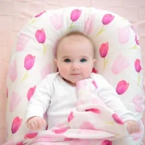 Fitted Jersey Cotton Bassinet Sheet/Change Table Cover - Love Tulips