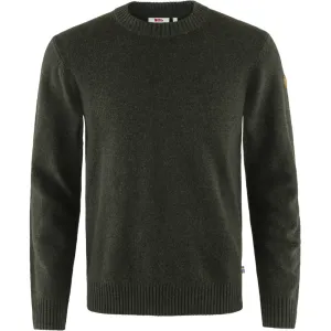 Fjällräven Men&#x27;s Övik Round-neck Sweater Dark Olive | Buy Fjällräven Men&#x27;s Övik Round-neck Sweater Dark Olive here | Outnorth