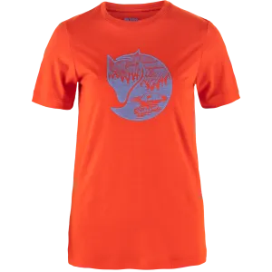 Fjällräven Women&#x27;s Abisko Wool Fox Short Sleeve Flame Orange-Ultramarine | Buy Fjällräven Women&#x27;s Abisko Wool Fox Short Sleeve Flame Orange-Ultramarine here | Outnorth