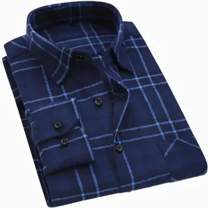 Flannel Plaid Casual Long Sleeve Shirt