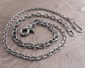 Flat Iron & Link Hack Double Wallet Chain