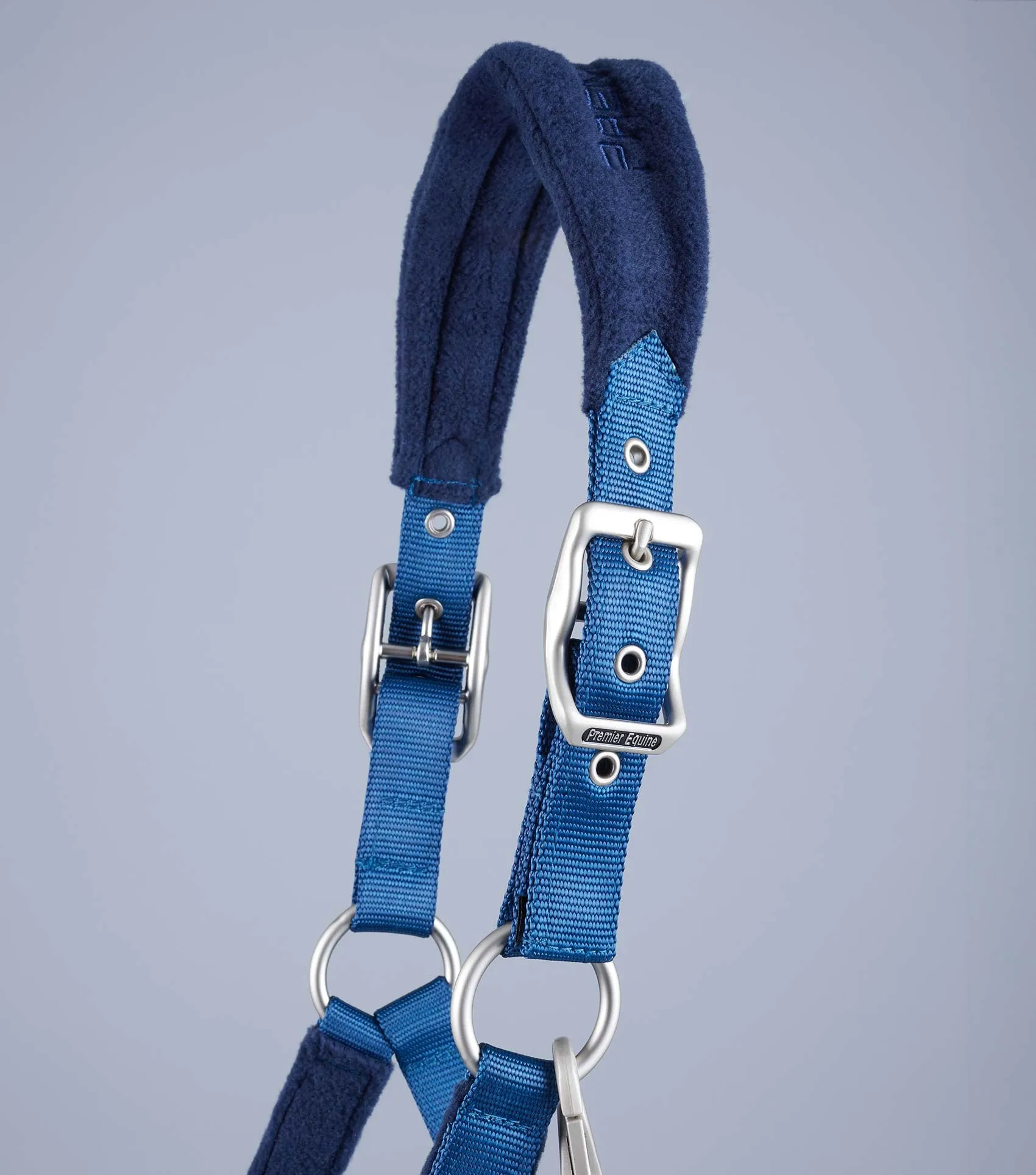 Fleece Padded Horse Head Collar Navy