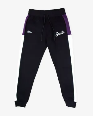 Fleece Track Pants - Grape Combo