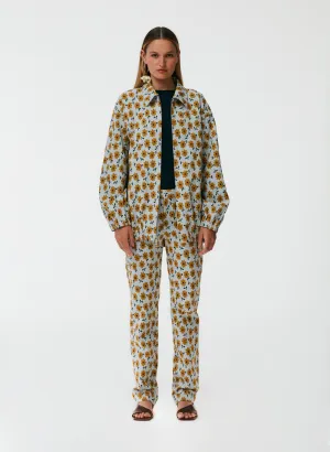Flora Jacquard Oversized Bomber