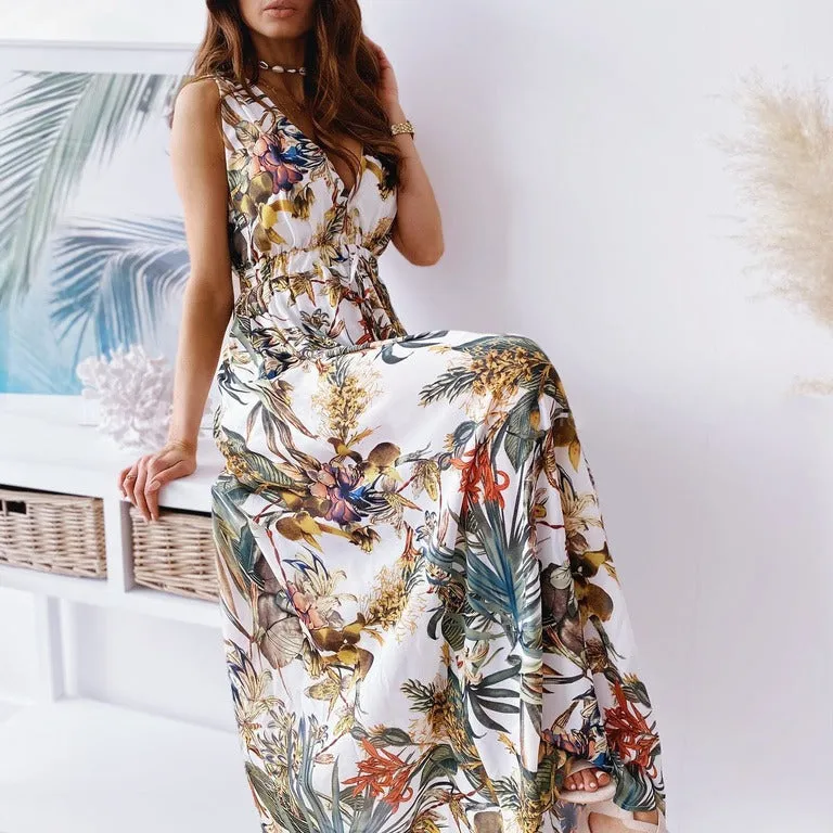 Floral Boho Summer Dress For Women, Bohemian Dress